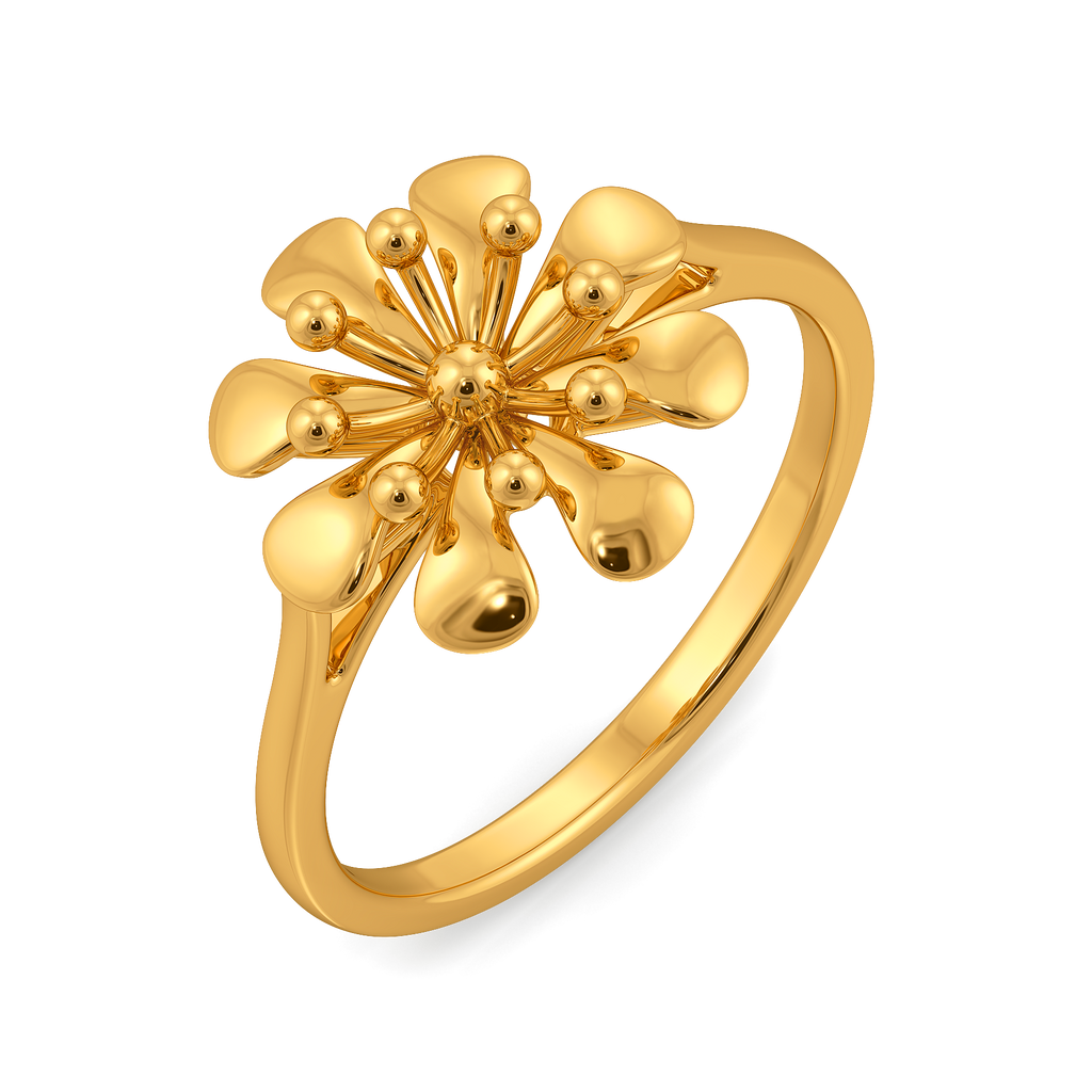 Floral Stories Gold Rings