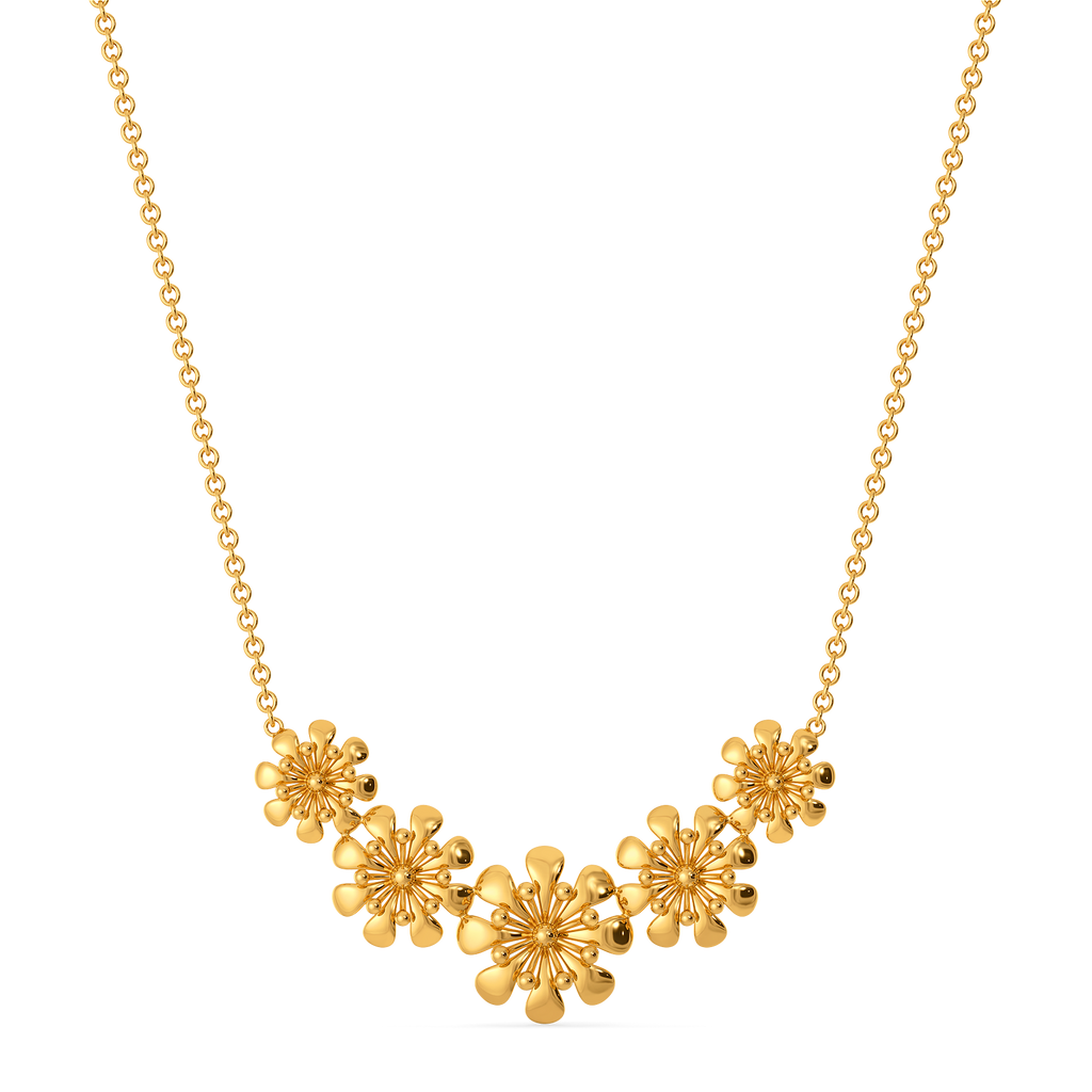 Floral Stories Gold Necklaces