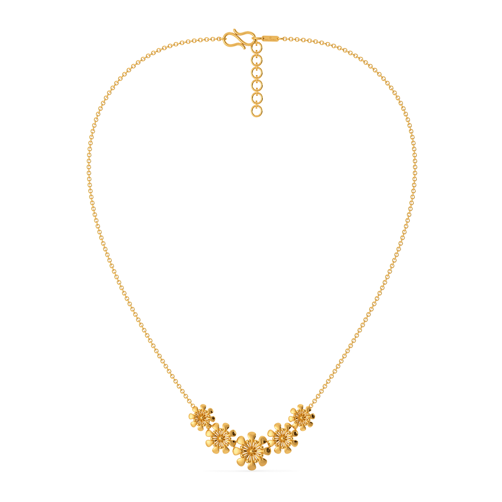 Floral Stories Gold Necklaces