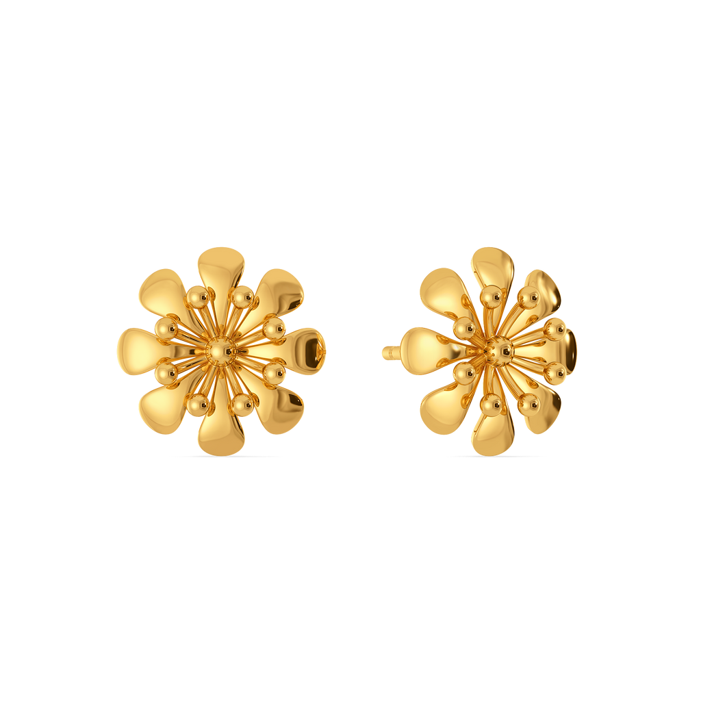 Floral Stories Gold Earrings