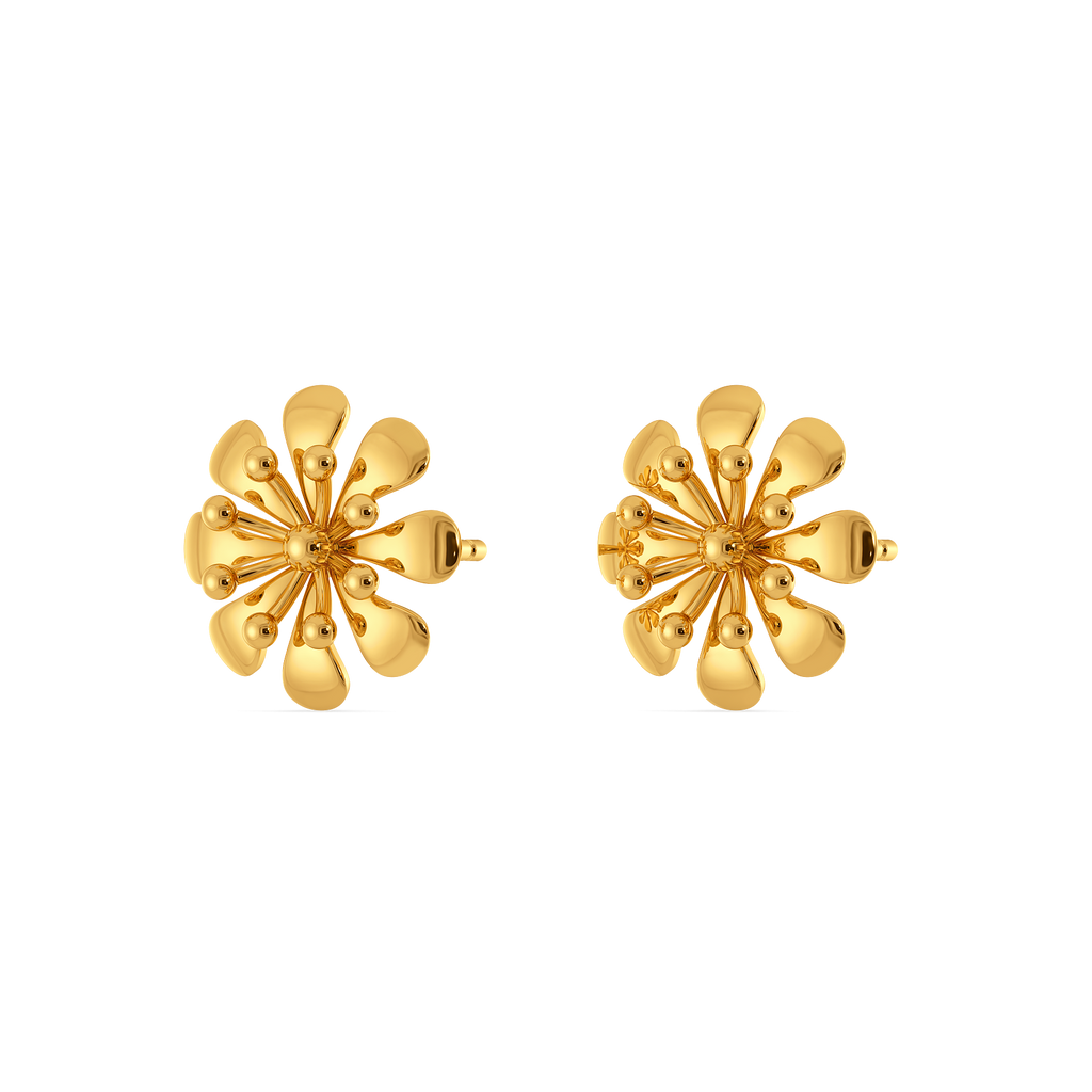 Floral Stories Gold Earrings
