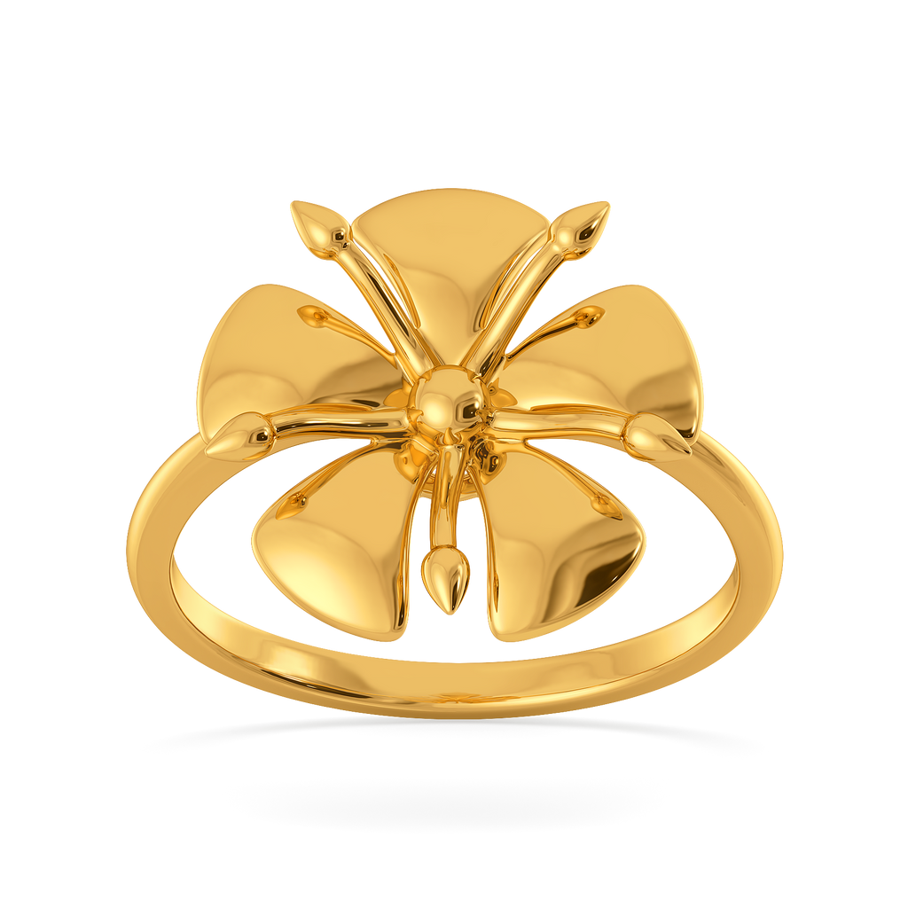 Garden Whispers Gold Rings