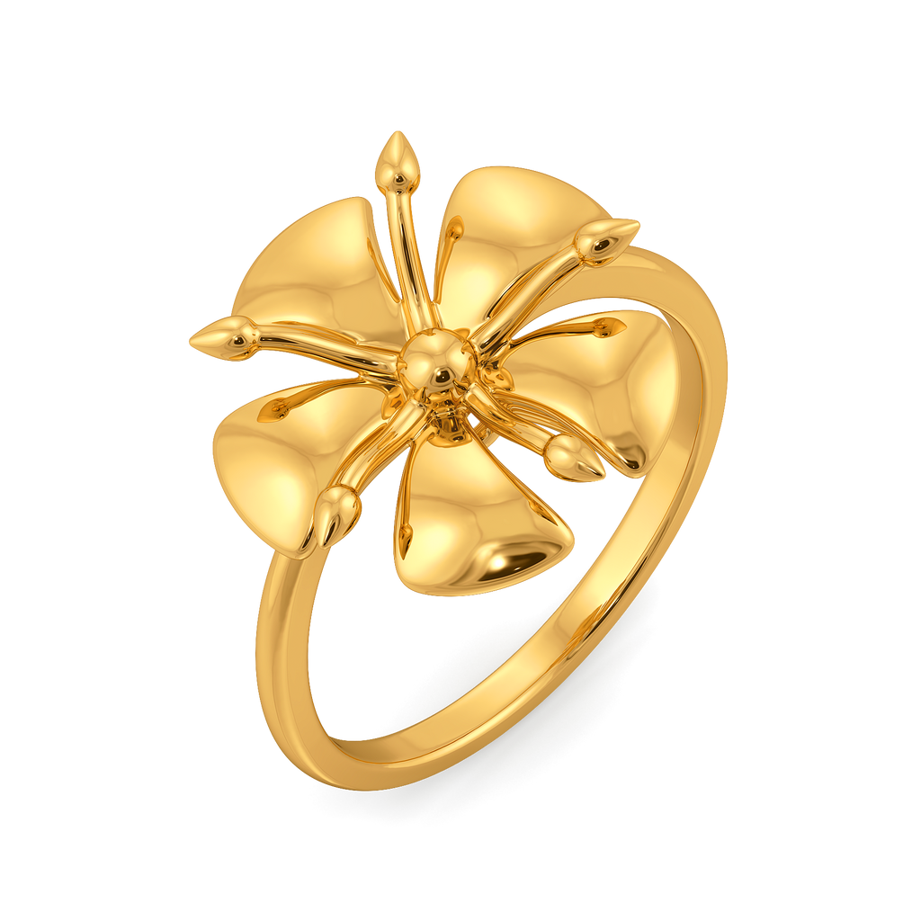 Garden Whispers Gold Rings