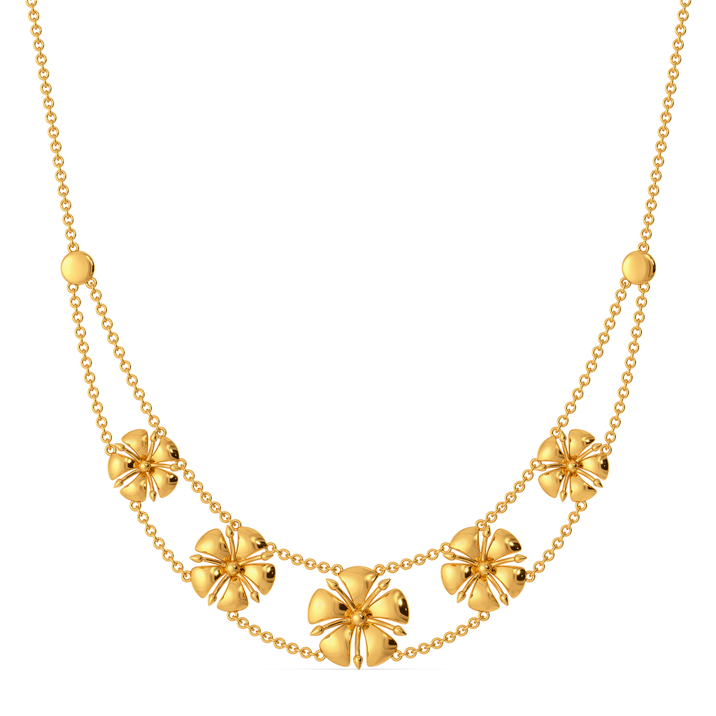 Garden Whispers Gold Necklaces
