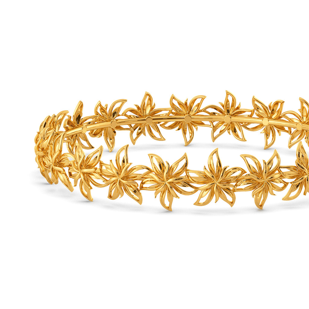 Wallpaper Blooms Gold Bangles