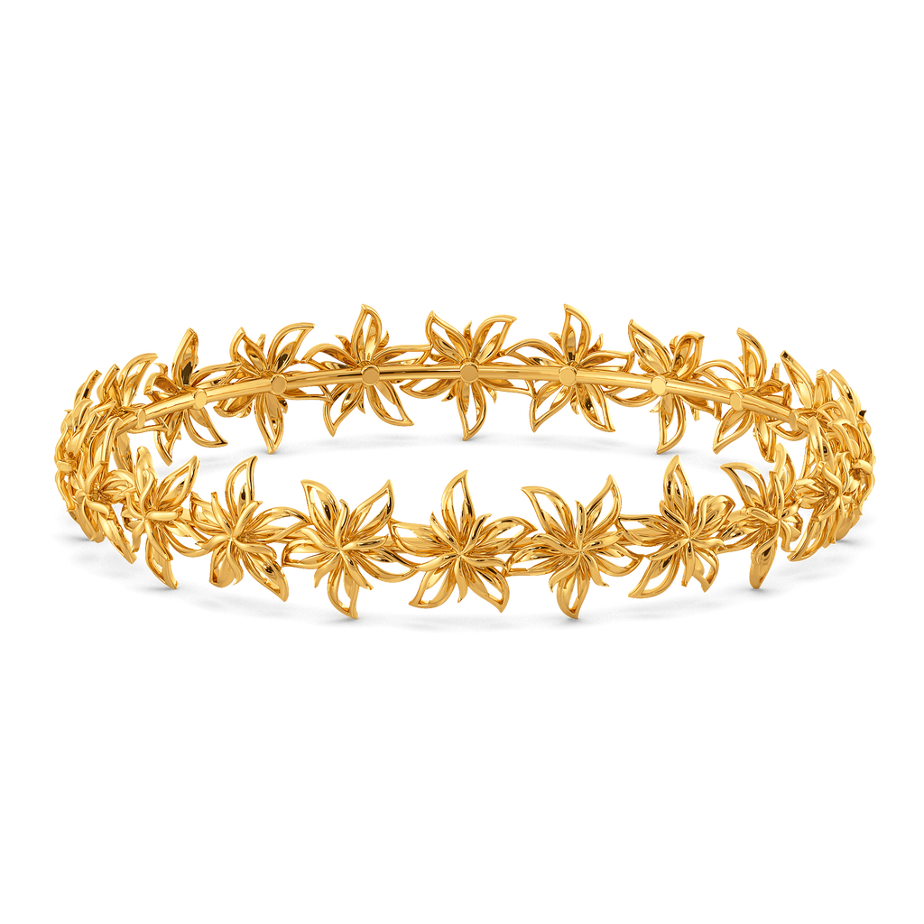Wallpaper Blooms Gold Bangles