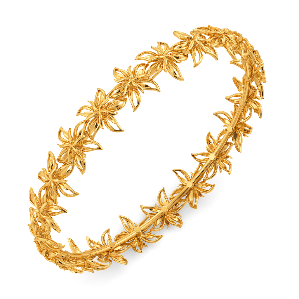 Wallpaper Blooms Gold Bangles