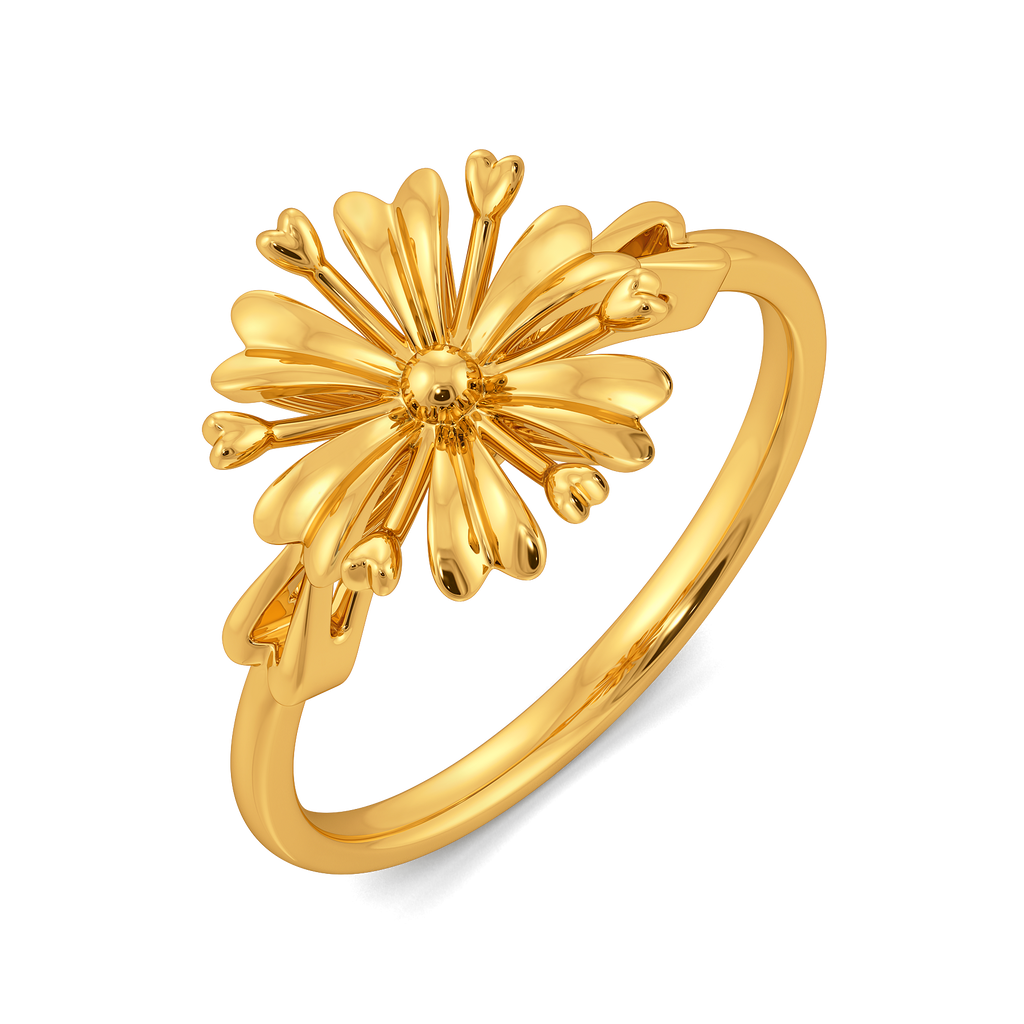 English Garden Gold Rings