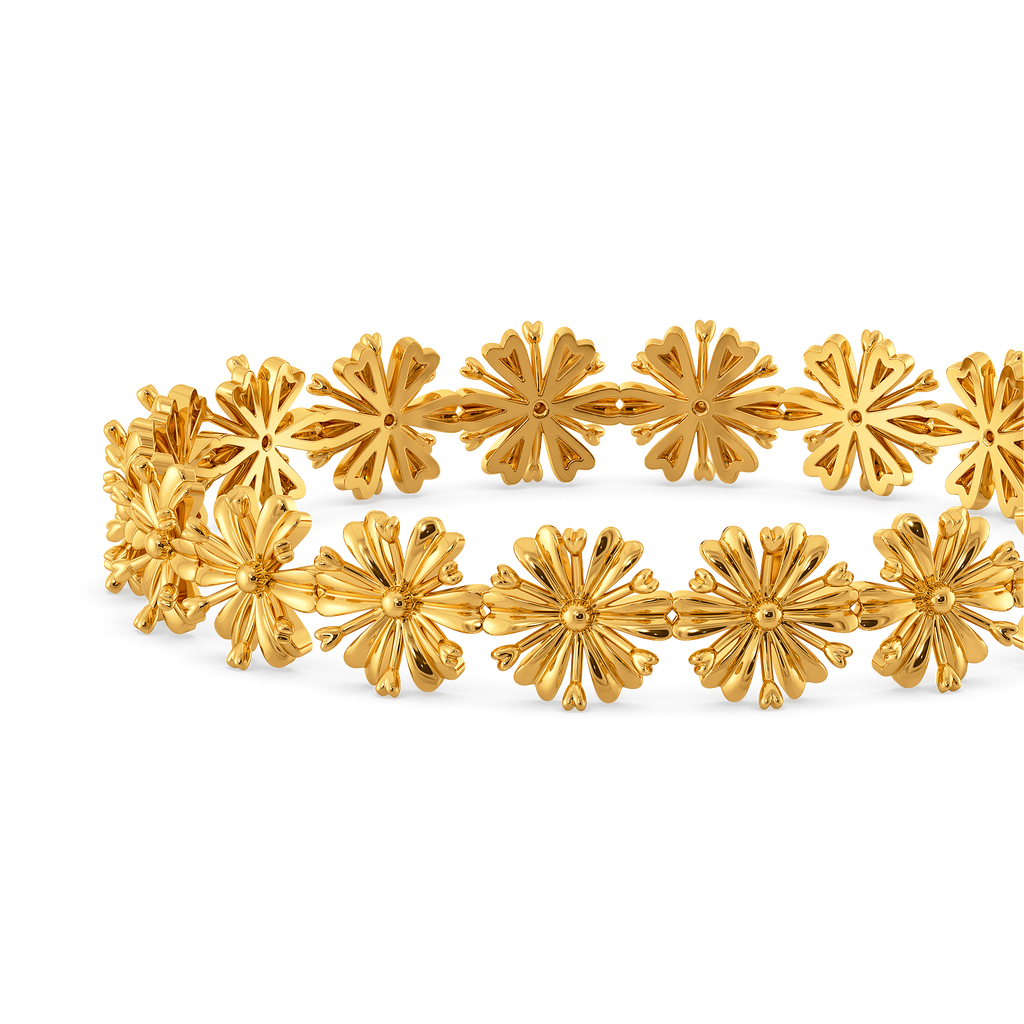 English Garden Gold Bangles