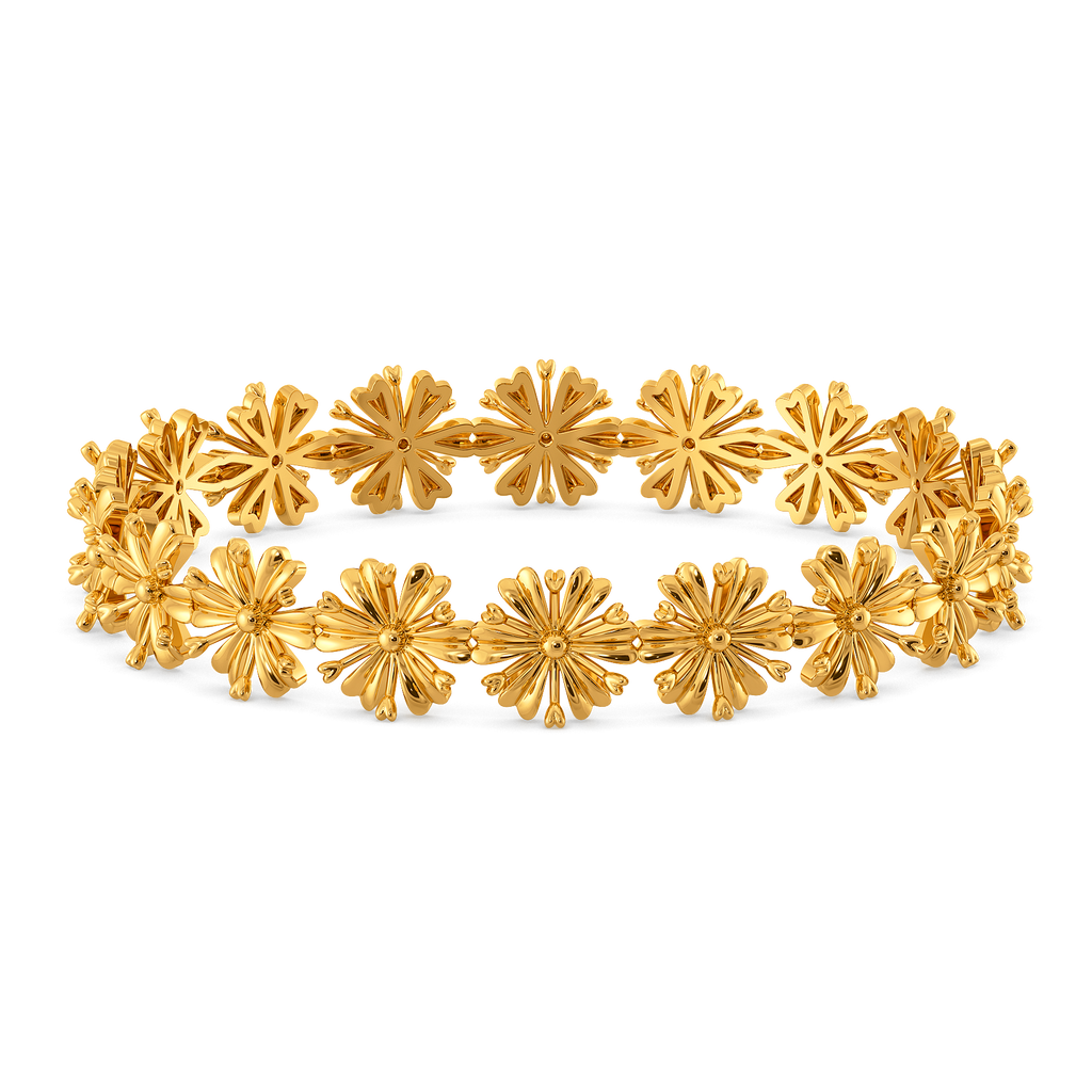English Garden Gold Bangles