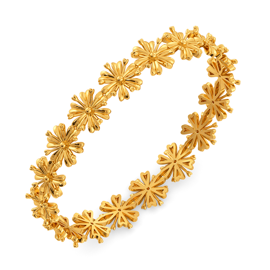 English Garden Gold Bangles