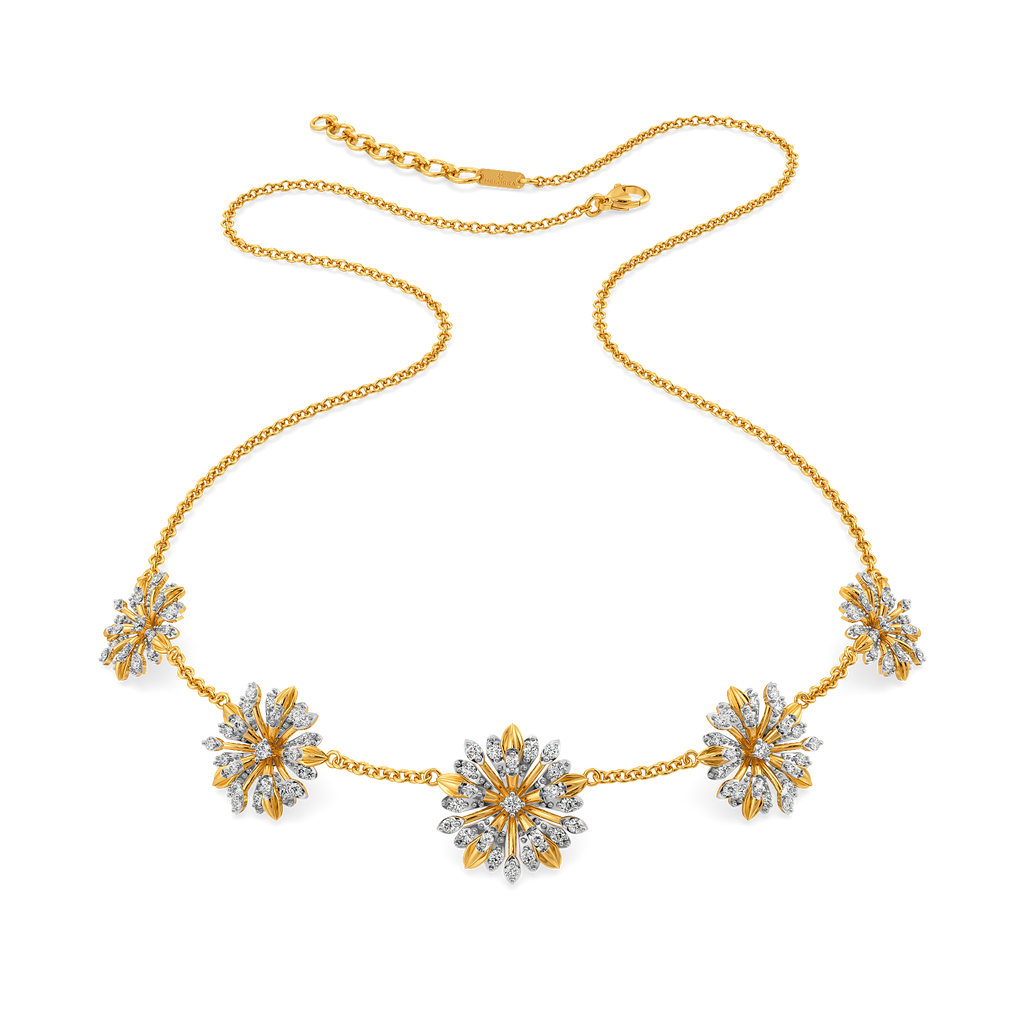 Blooming Patterns Diamond Necklaces