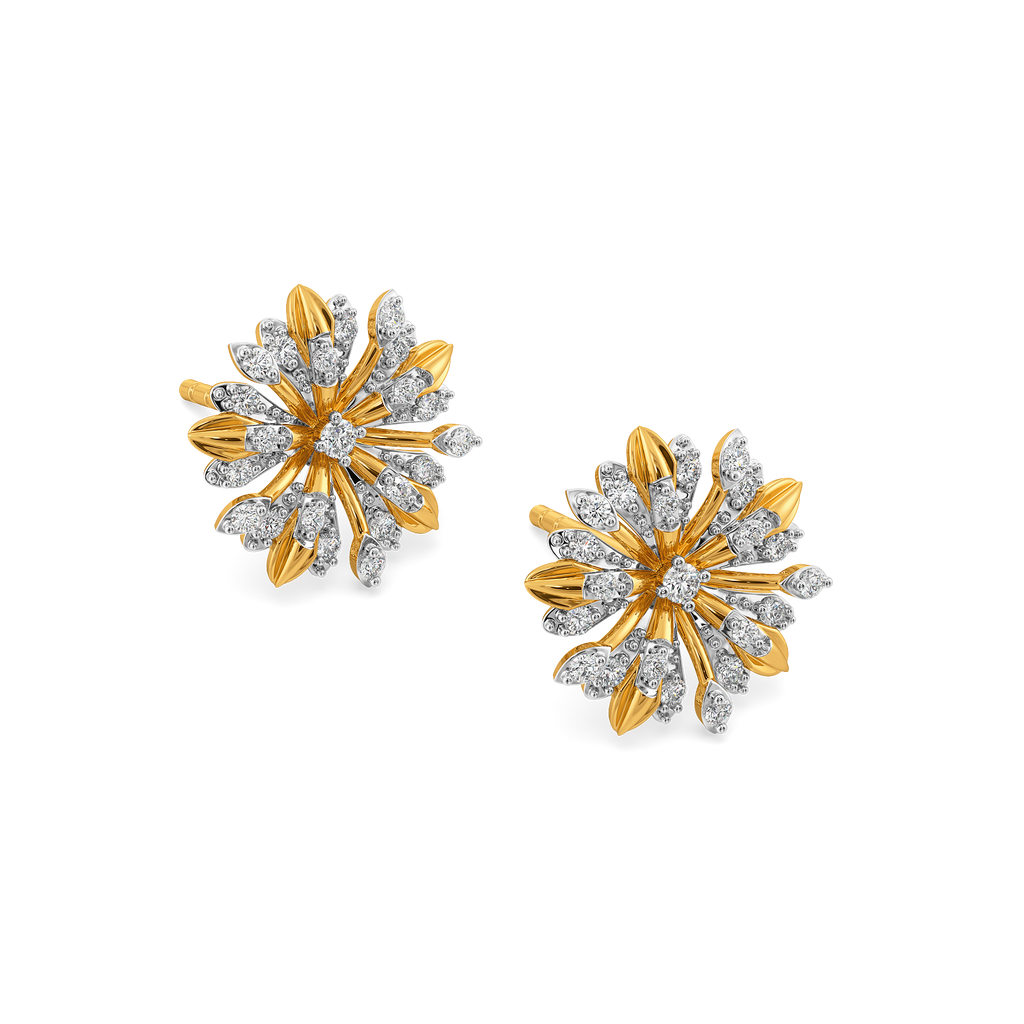 Blooming Patterns Diamond Earrings