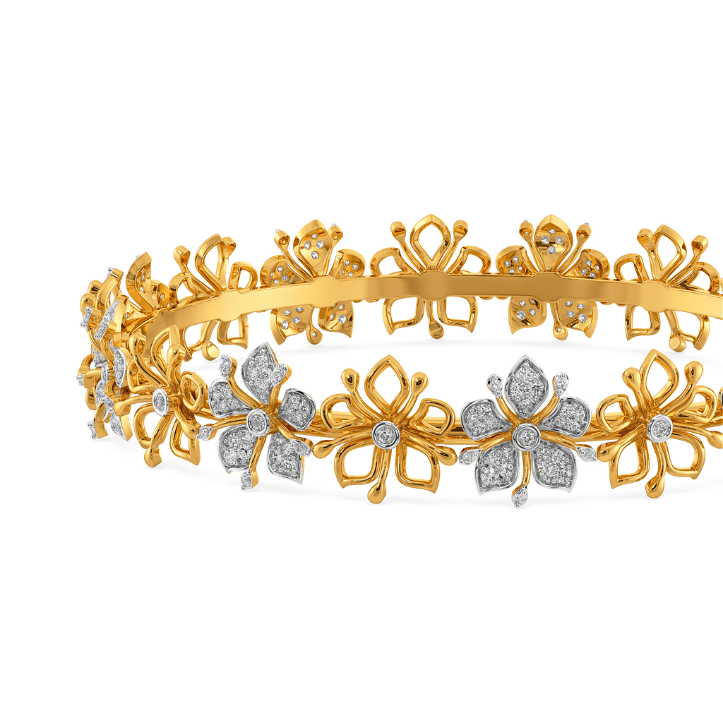 Hint of Nature Diamond Bangles