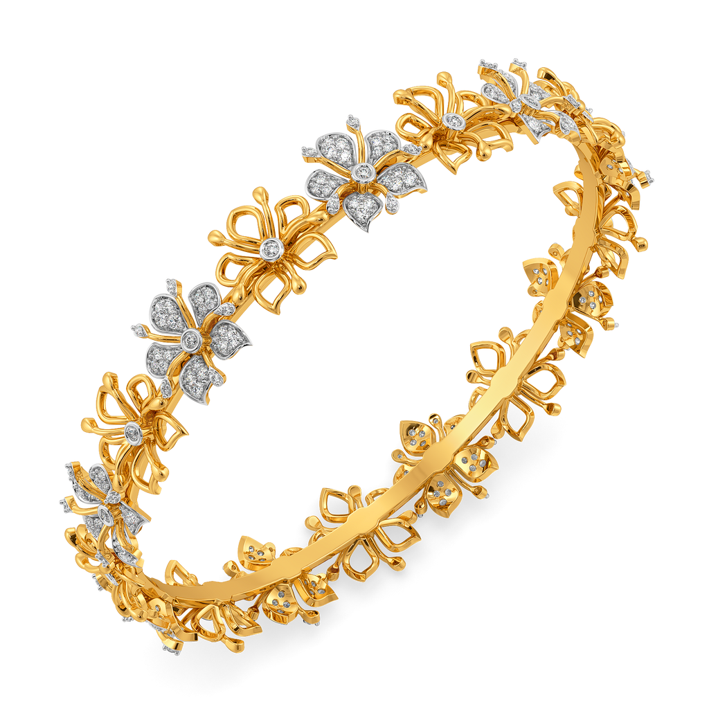 Hint of Nature Diamond Bangles