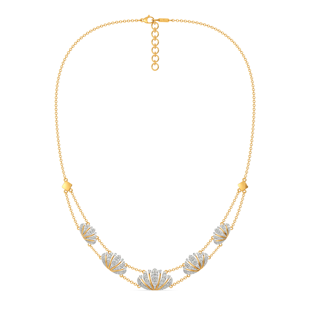 Wallpaper Florals Diamond Necklaces