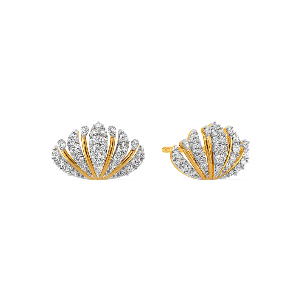 Wallpaper Florals Diamond Earrings