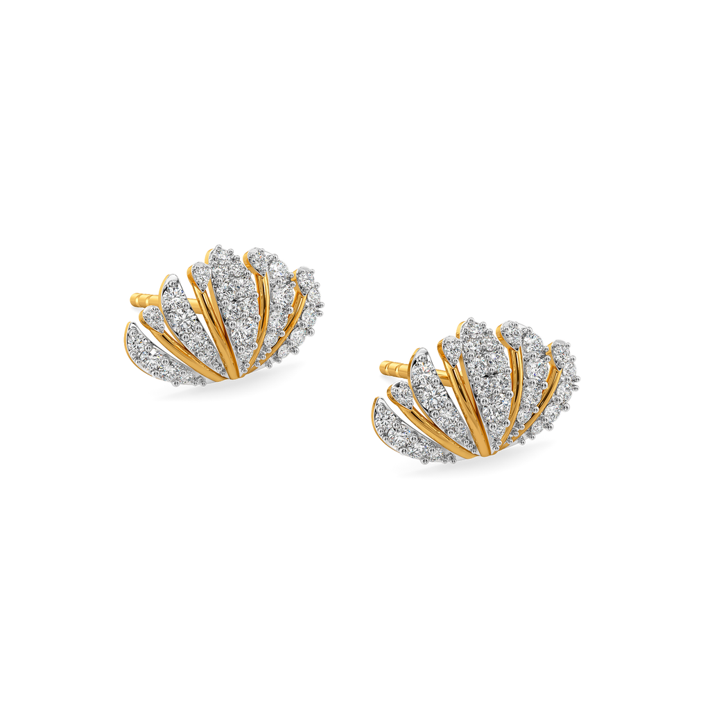 Wallpaper Florals Diamond Earrings