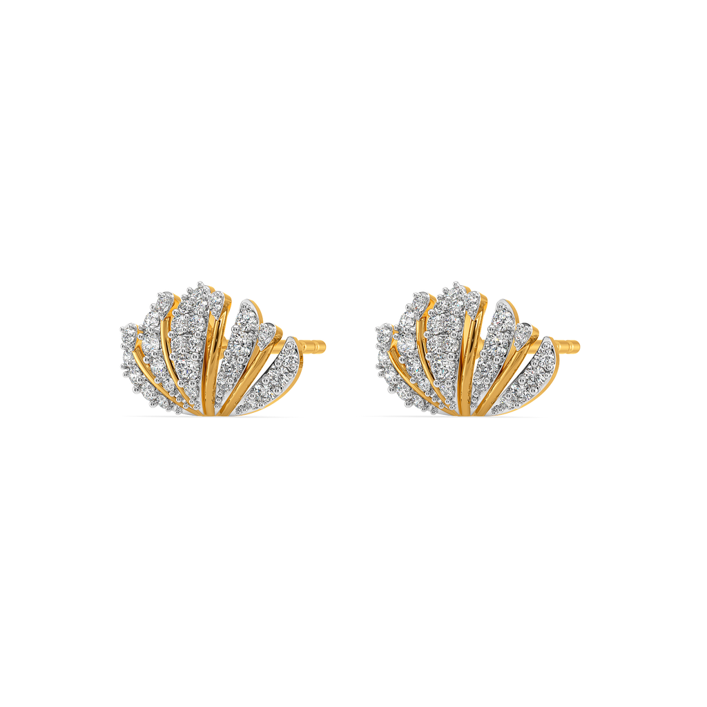 Wallpaper Florals Diamond Earrings