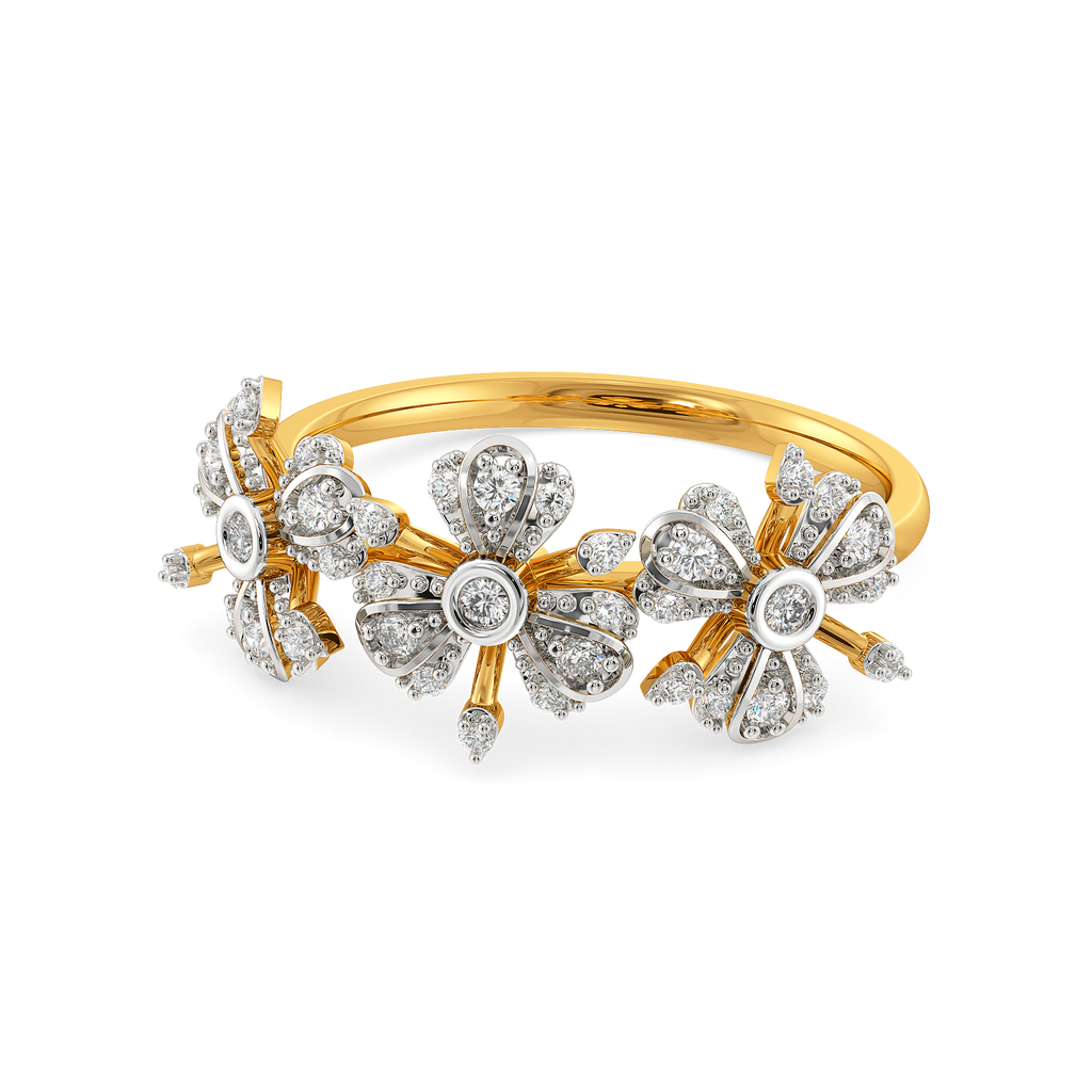 Intricate Botanicals Diamond Rings