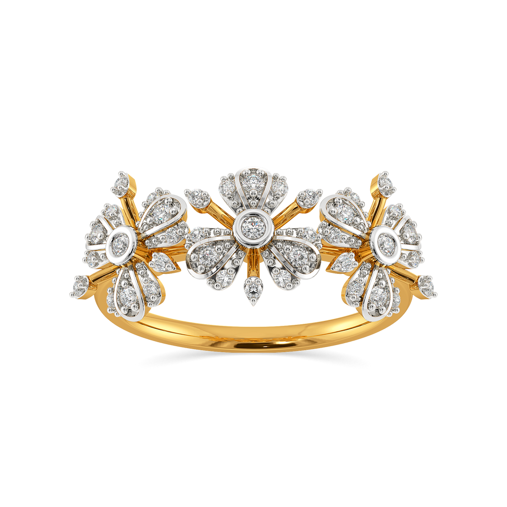 Intricate Botanicals Diamond Rings
