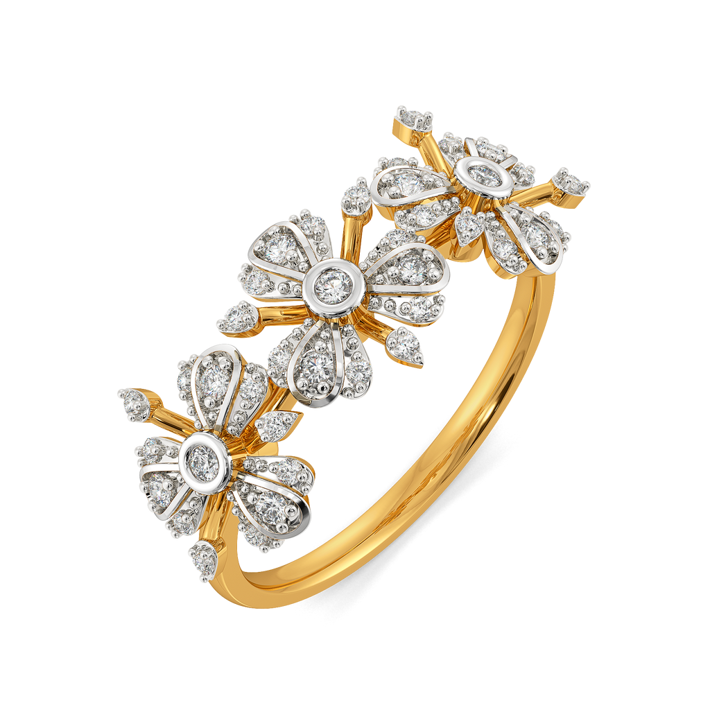 Intricate Botanicals Diamond Rings