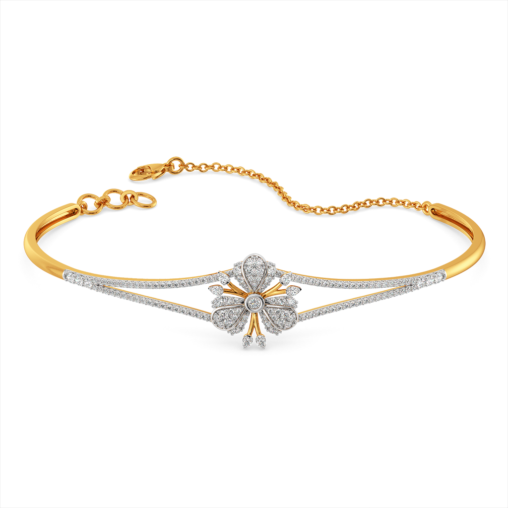 Intricate Botanicals Diamond Bangles