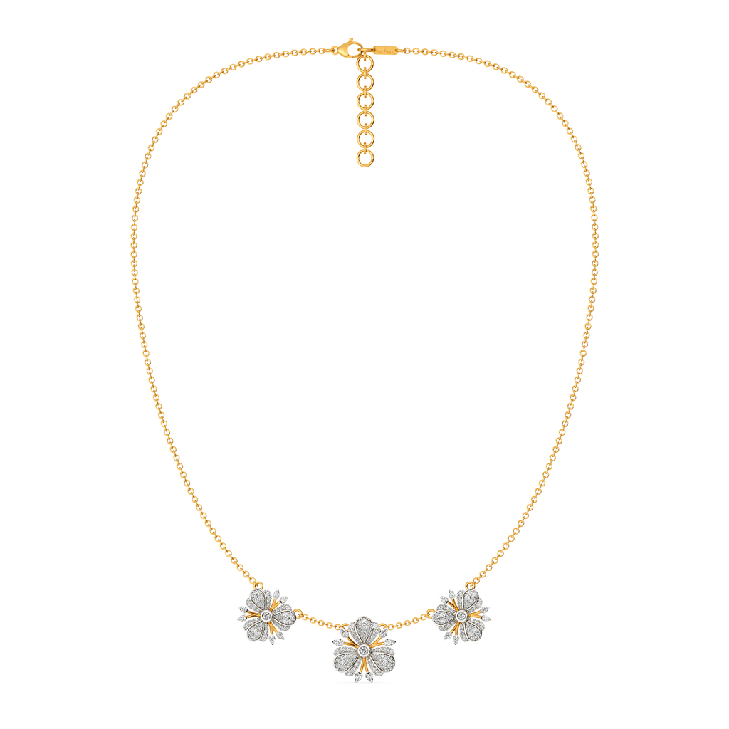 Intricate Botanicals Diamond Necklaces