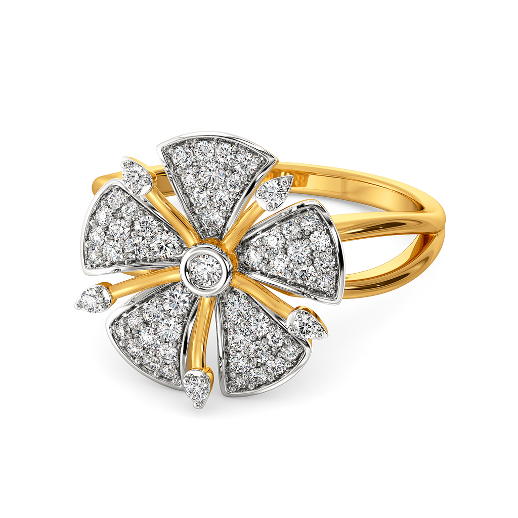Floral Cues Diamond Rings
