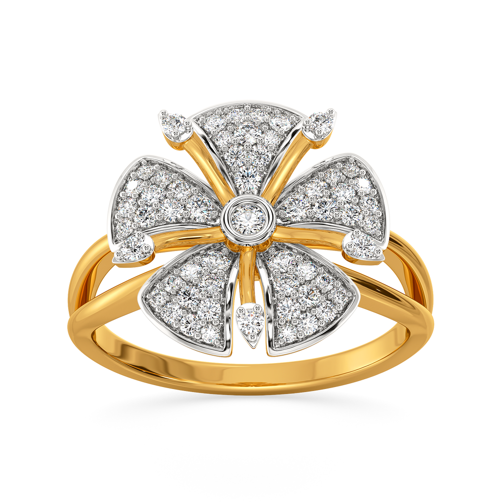 Floral Cues Diamond Rings