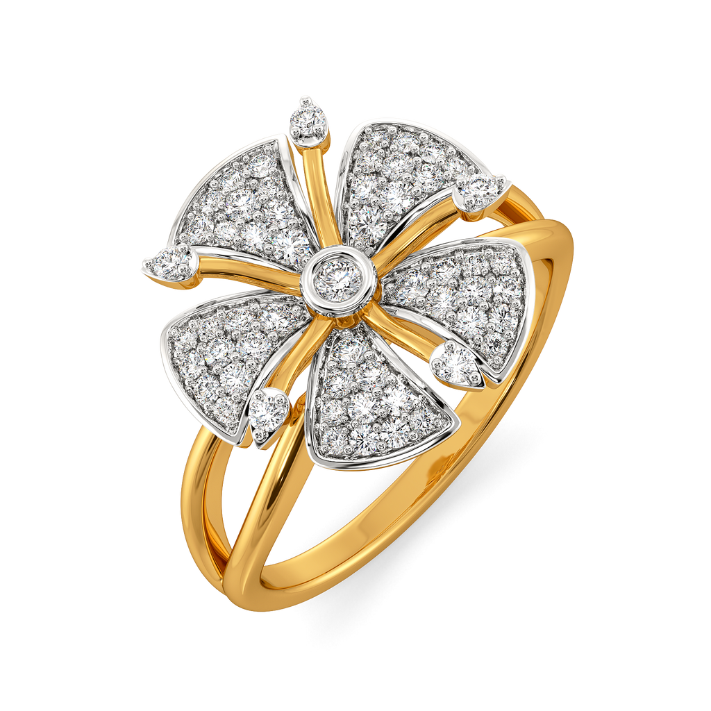 Floral Cues Diamond Rings