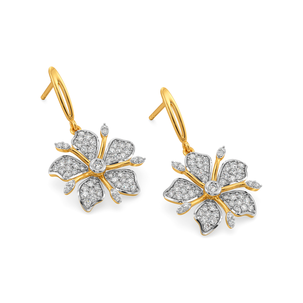 Between Blossoms Diamond Earrings