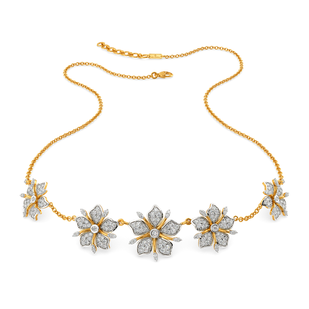 Between Blossoms Diamond Necklaces