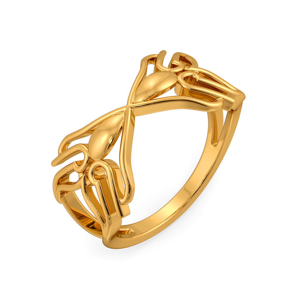 Stellar Trace Gold Rings