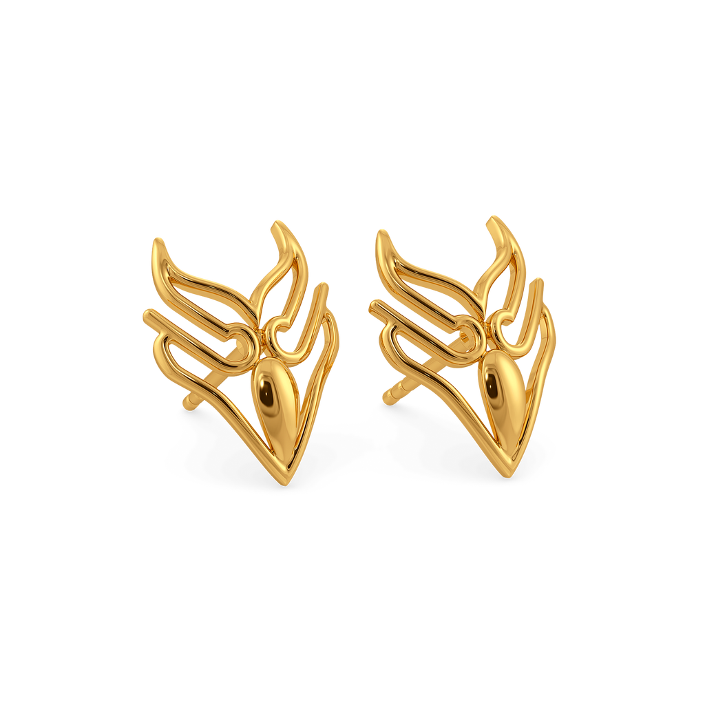 Stellar Trace Gold Earrings