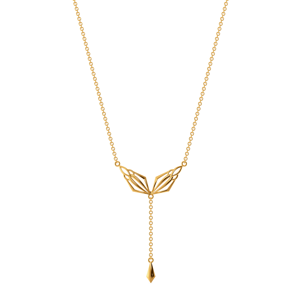 Orbital Spikes Gold Necklaces
