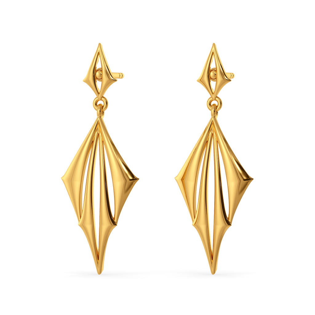 Nova Cascade Gold Earrings