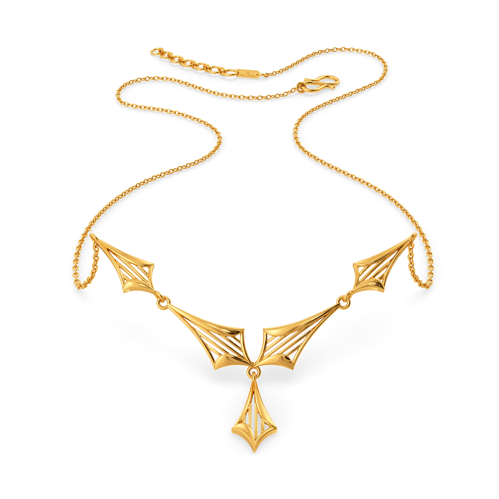 Cosmic Pulse Gold Necklaces