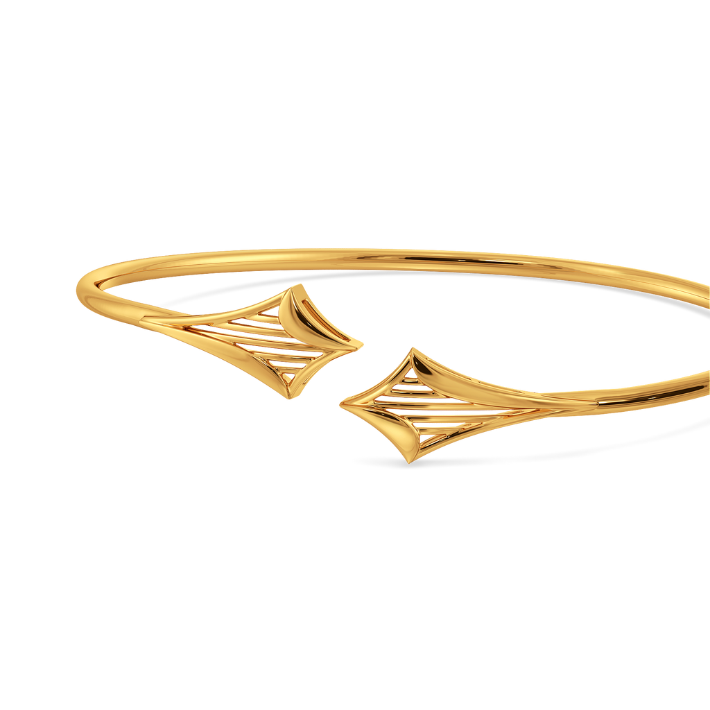 Cosmic Pulse Gold Bangles