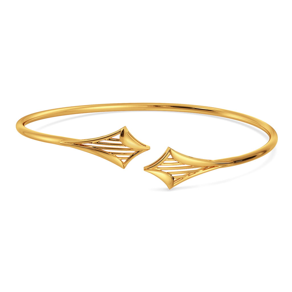 Cosmic Pulse Gold Bangles