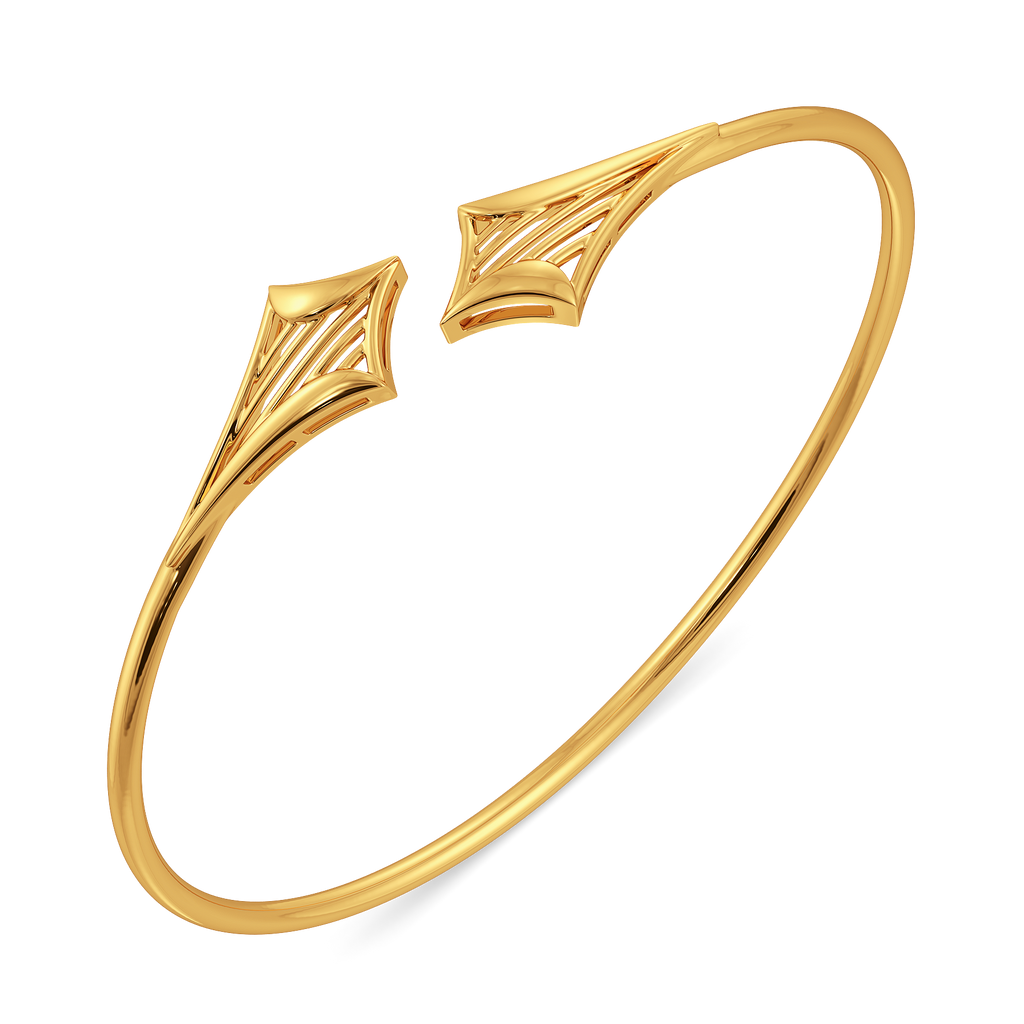 Cosmic Pulse Gold Bangles