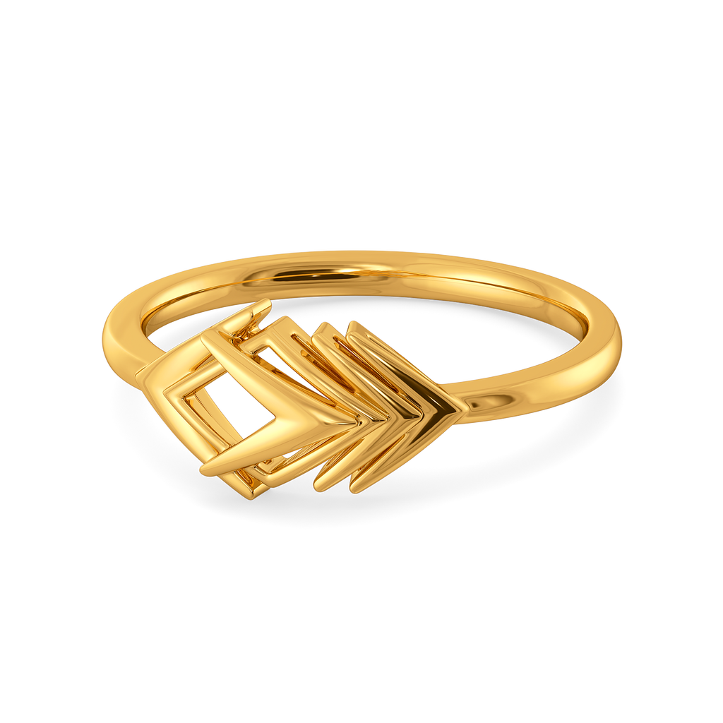 Nebula Edge Gold Rings alternate view 2