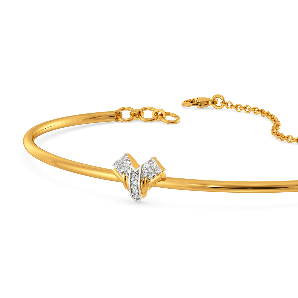 Orbit Line Diamond Bangles