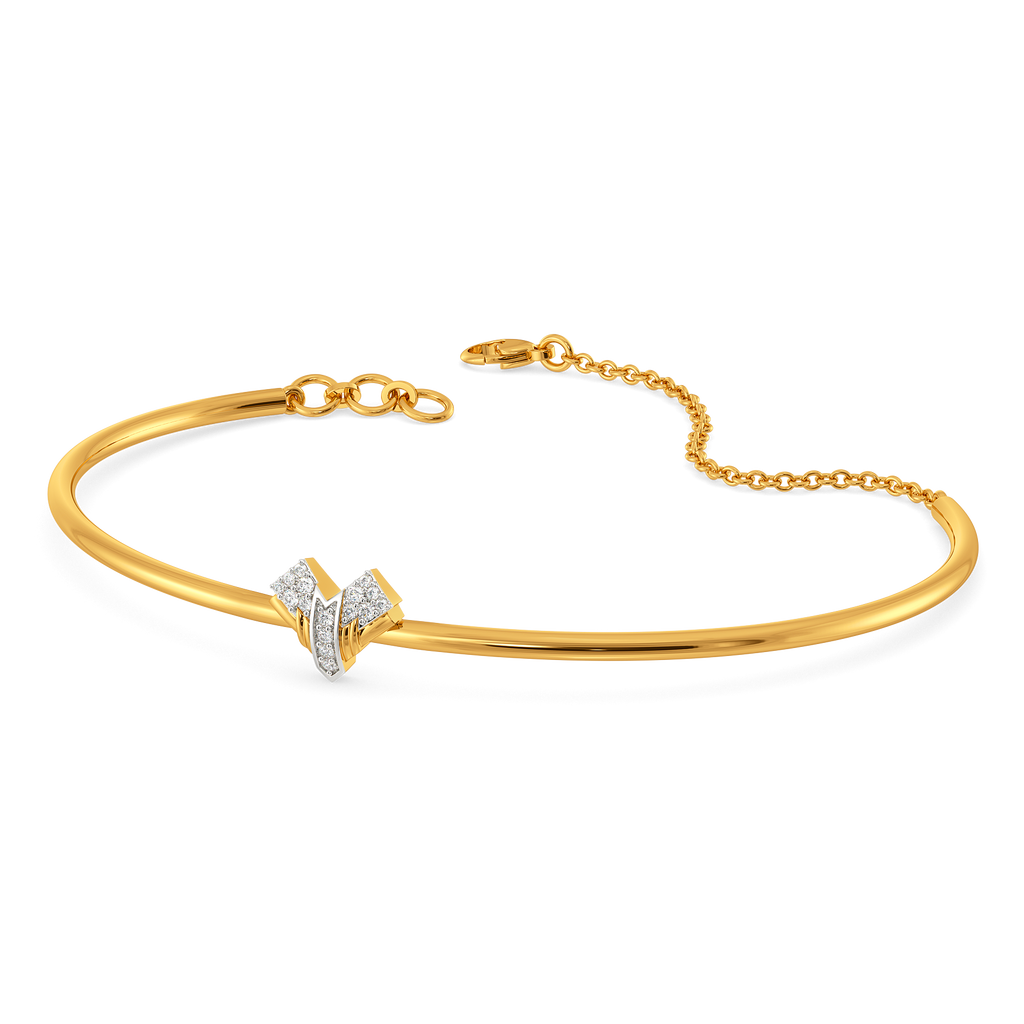 Orbit Line Diamond Bangles