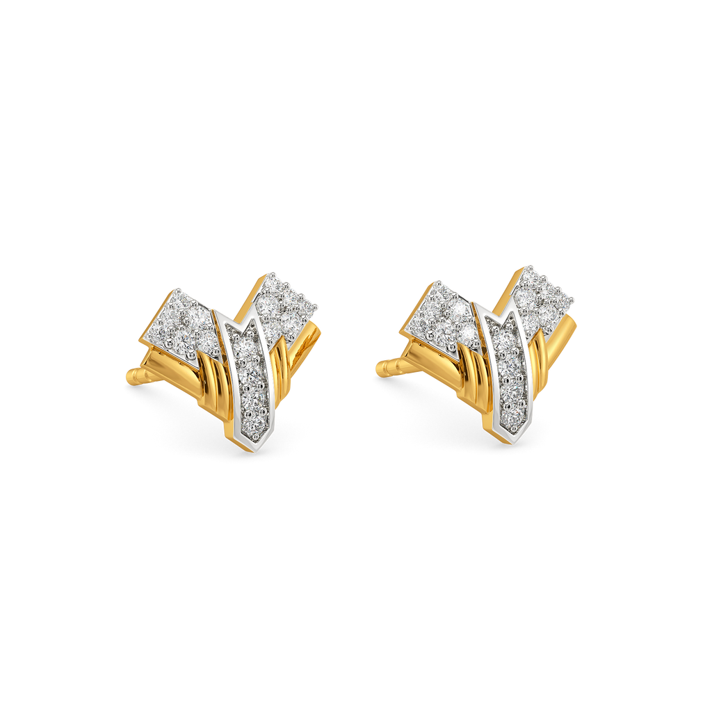 Orbit Line Diamond Earrings