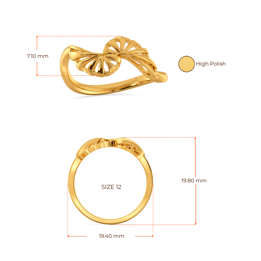 Bold Bloom Gold Rings image