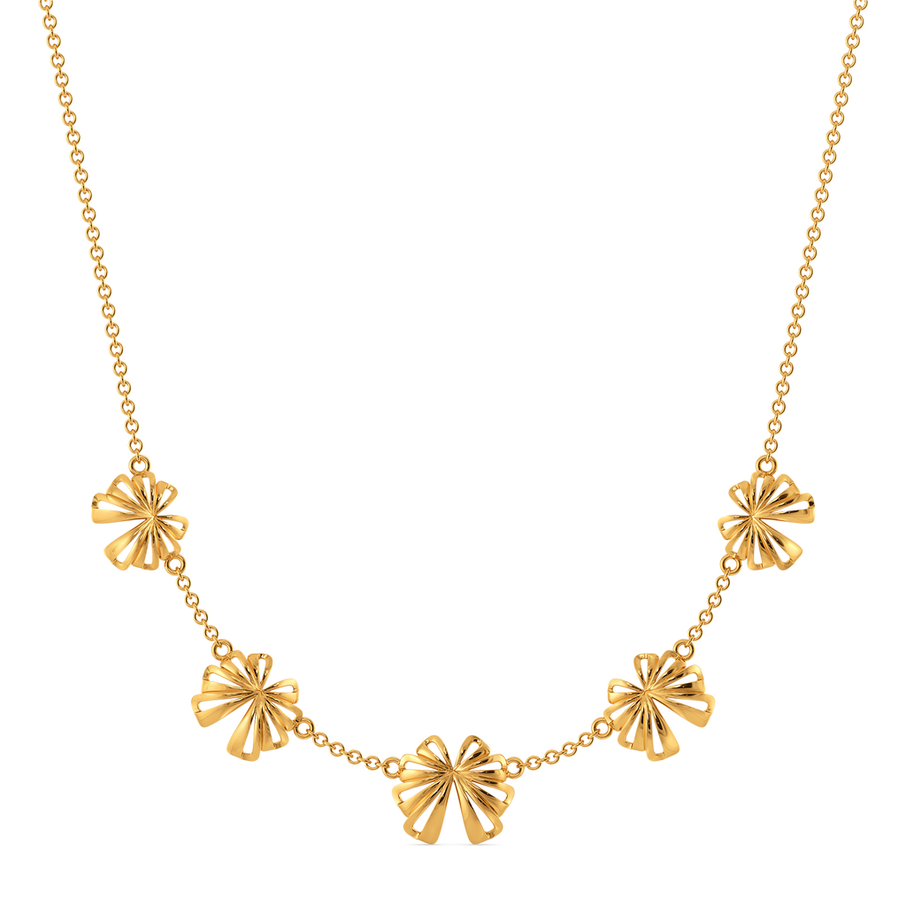 Bold Bloom Gold Necklaces