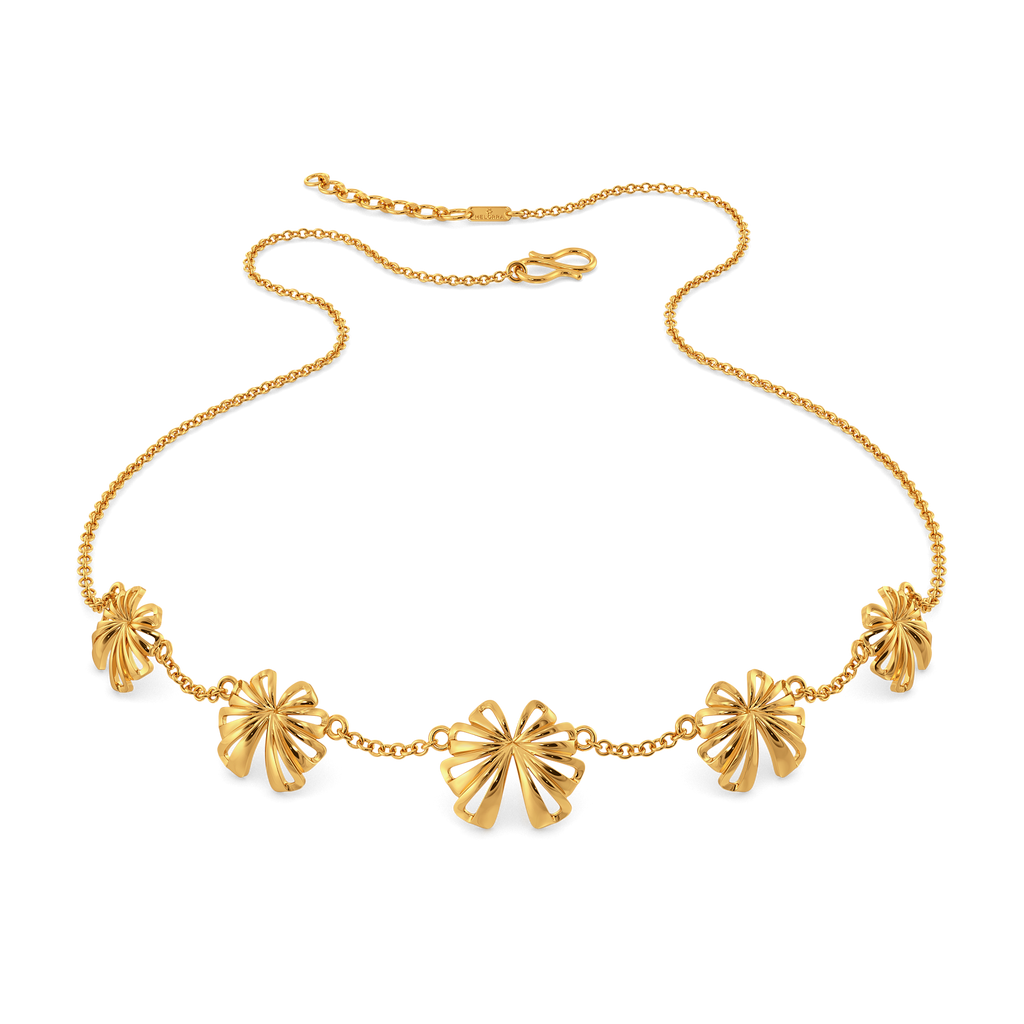 Bold Bloom Gold Necklaces