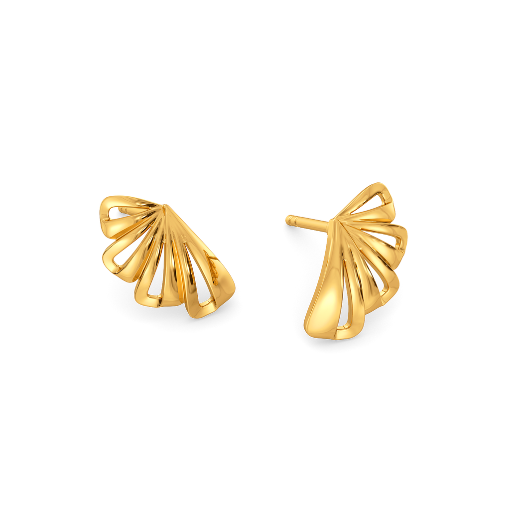 Bold Bloom Gold Earrings