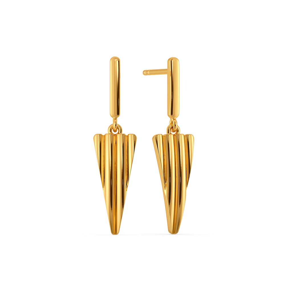 Weekend in the City Gold Earrings